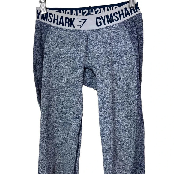 Gymshark Flex Leggings Navy Blue Marl Gray Size Small - Picture 5 of 11